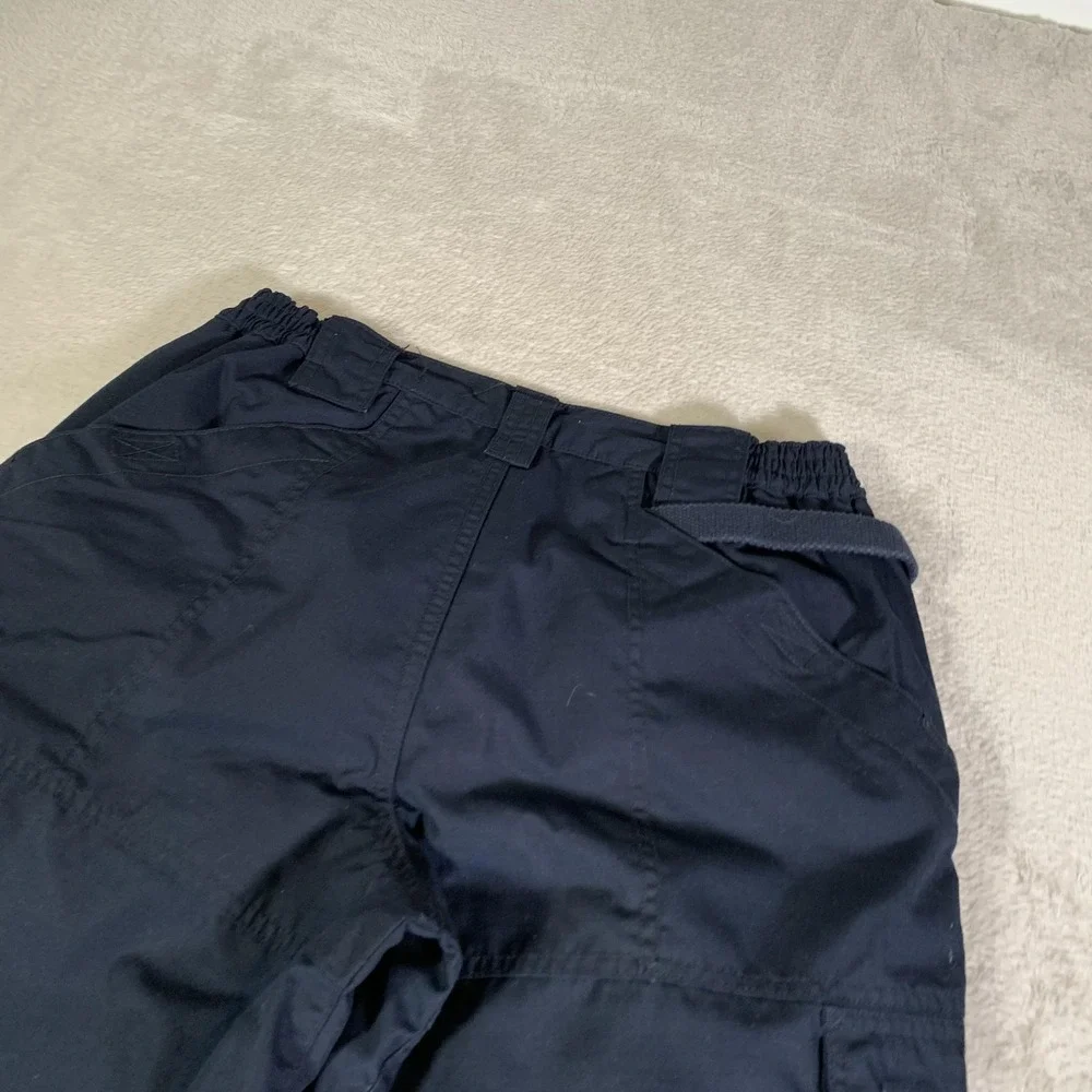 5.11 Tactical Cargo Pants Womens 12 Long Navy Blue Elastic Waist Twill‎ Workwear